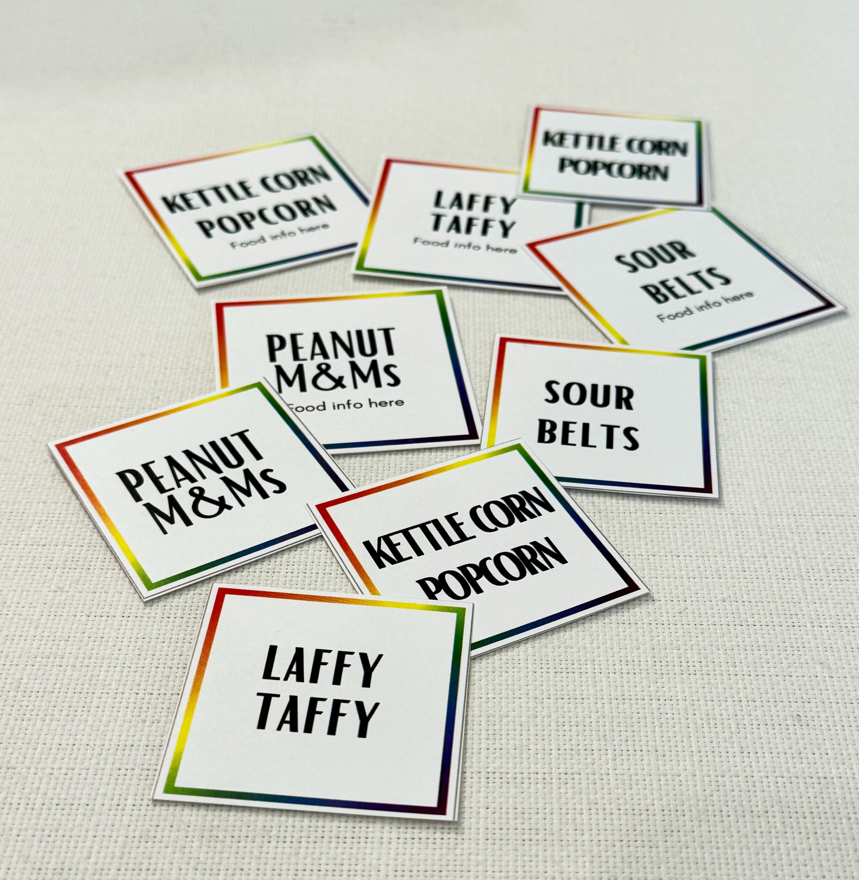 Example Candy Labels EDITABLE Colorful Candy Labels Template | Skoll Foundation Labels ...