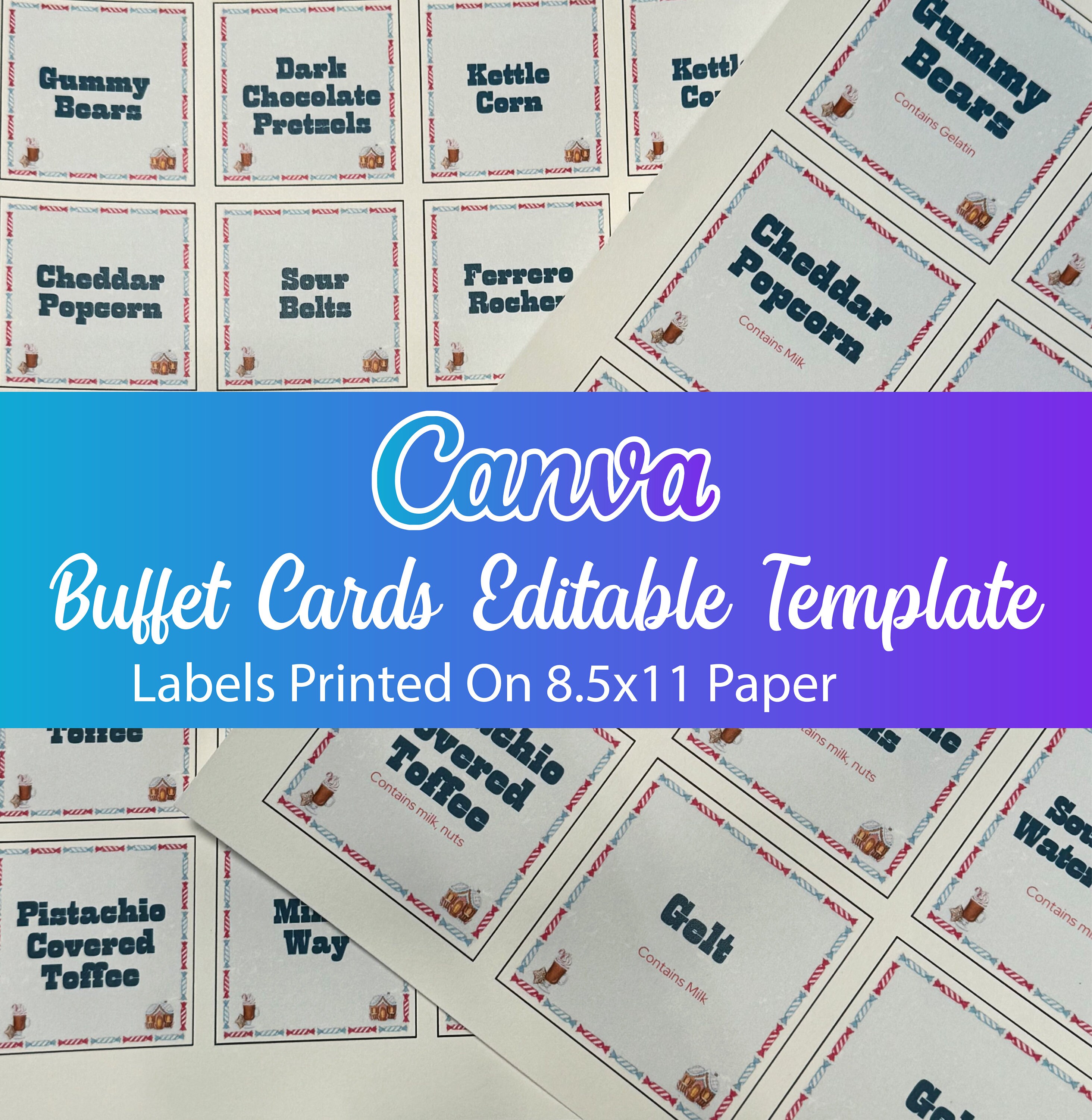 EDITABLE Hover Holiday Candy Labels Template | Hover Holiday Labels ...