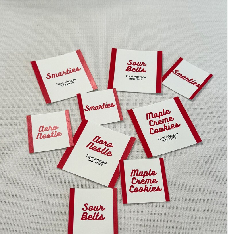 Example Candy Labels EDITABLE Blakes Candy Labels Template | Blake Labels Printable ...