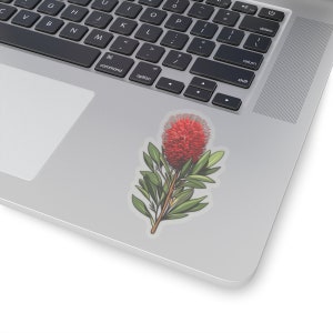 Cute Australian Bottle Brush | Australian Sticker | Australian Flower | Laptop Sticker | Australian Gifts | Journal Stickers