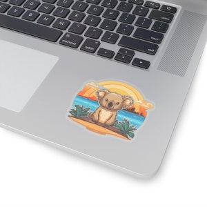 Cute Australian Iconic Koala Sticker | Travel sticker | Laptop Sticker | Australian Gifts | Journal Stickers | Kiss-Cut Stickers |