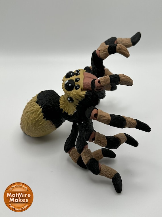 Ragno tarantola articolato, stampato in 3D Italia