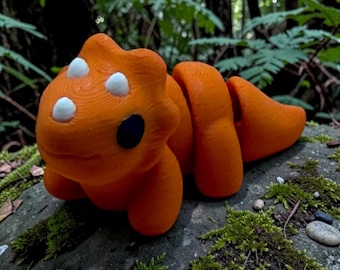 Triceratops Dinosaur - 3D Printed Articulated Flexi Fidget Toys