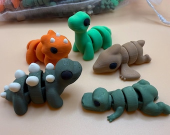 Dinosaurs - 3D Printed Articulated Flexi Fidget Toys
