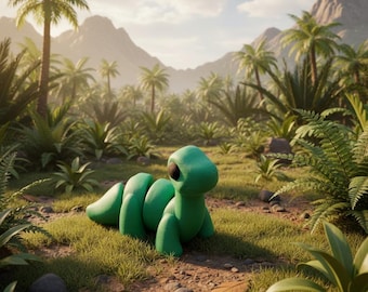 Brontosaurus Dinosaur - 3D Printed Articulated Flexi Fidget Toys