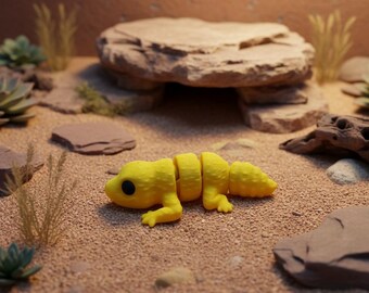 Leopard Gecko - 3D Printed Articulated Flexi Fidget Toys