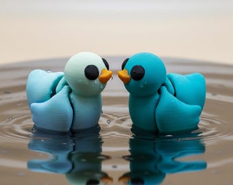 Duck - Articulated 3D Printed Fidget Toy, Desk Decor, Figurine, Cruise Gift