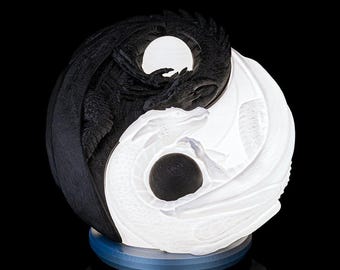 Dragon Lamp - Harmony of Scales - Yin Yang