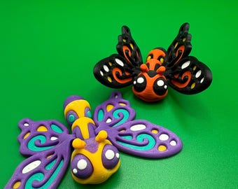 Butterflies - 3D Printed Articulated Flexi Fidget Toys - Magnetic