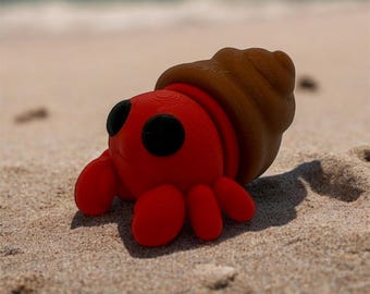Hermit Crabs - 3D Printed Articulated Flexi Fidget Toys