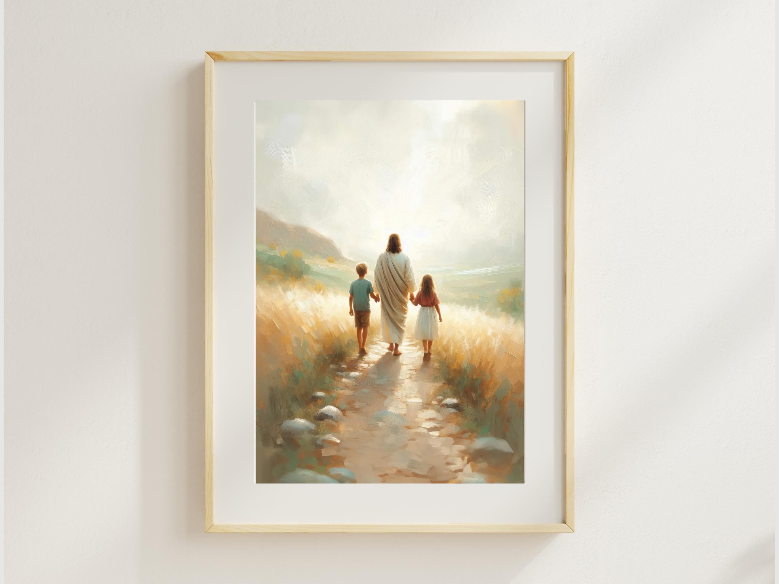 Jesus Walking With Children | Jesus and Children | LDS Art | Christian ...