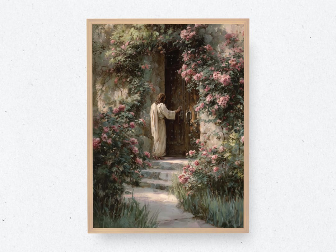 Jesus Knocking at the Door Wall Art | Jesus Wall Art | Jesus Christ ...