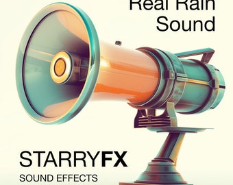 Efecto de sonido de lluvia real Efecto de sonido de video FX de juegos de alta calidad para contenido de Youtube Videos de ciencia ficción Industria de filmación wav, mp3