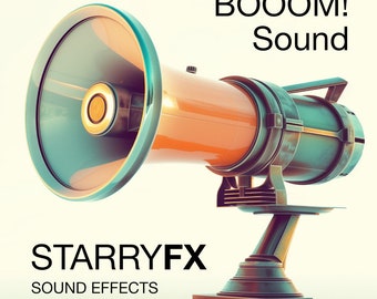 BOOOM! Sound Effect High Quality Game FX Video Sound Effect for Youtube Content SciFi Videos Filming Industry wav, mp3