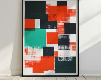 Abstract Rectangles Artwork Printable Digital Download Home Wall Art for Picture Frame Airbnb Decor Ideas for Home Inspo Bedroom Ideas