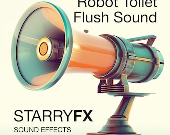 Efecto de sonido de descarga de inodoro robot Efecto de sonido de video FX de juego de alta calidad para contenido de Youtube Videos de ciencia ficción Industria de filmación wav, mp3