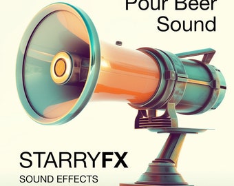 Pour Beer Sound Effect High Quality Game FX Video Sound Effect for Youtube Content Videos Filming Industry wav, mp3