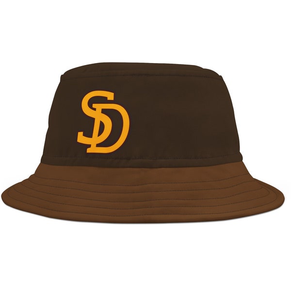 San Diego Padres Bucket Hat, Light Summer Material Sun Hat SD Padres Gear Padres Game Day Gear, Beach Gear, Boat Hat, SD Padres Gift for Him