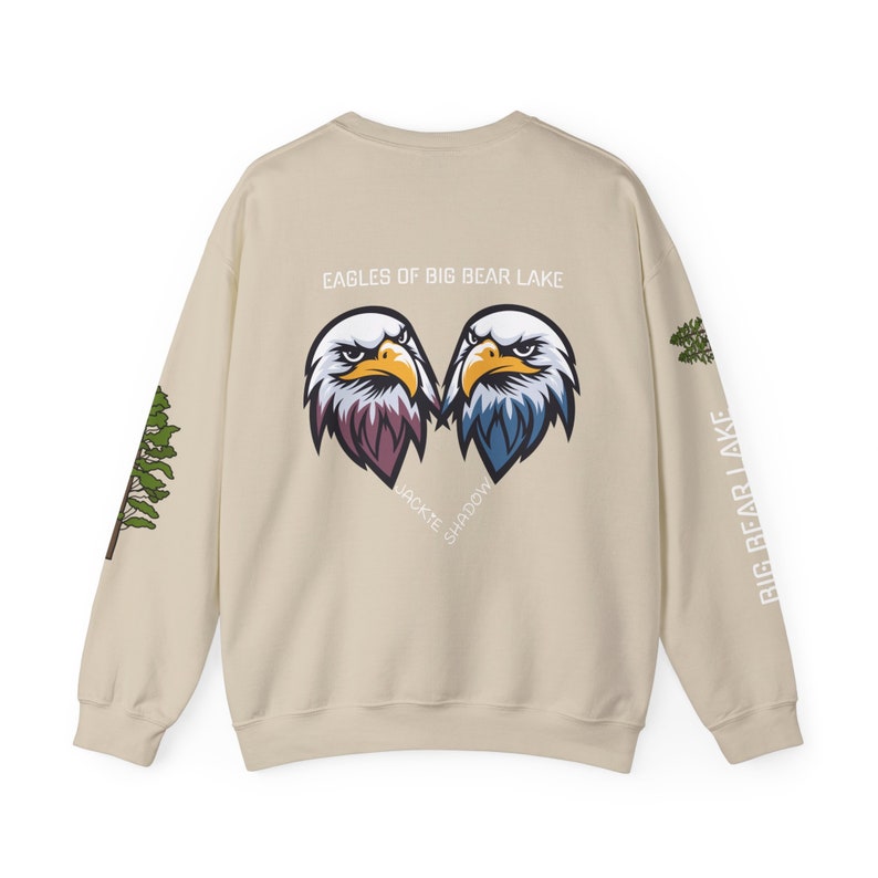 Jackie and Shadow Big Bear Bald Eagle Gift Big Bear Lake Sweatshirt