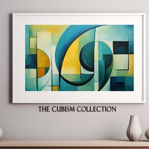 Cubism Digital Print | Wall Art | Contemporary Print | Printable Artwork | Abstract | Wall Décor | Modern Art | #8C