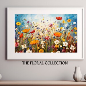 Floral Digital Print | Wall Art | Flower Print | Printable Artwork | Colorful | Wall Décor | #2F