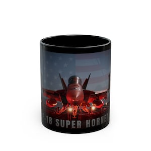 F18 Super Hornisse Tasse | Militär | Kampfjet| F18 | F18 Hornisse | 11 Unzen Becher
