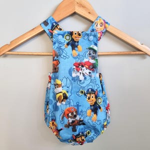 Paw Patrol Baby Romper, Paw Patrol Romper, Baby Shower Gift, Unisex Baby Romper, Baby Girl, Baby Boy, Handmade, Paw Patrol themed Birthday