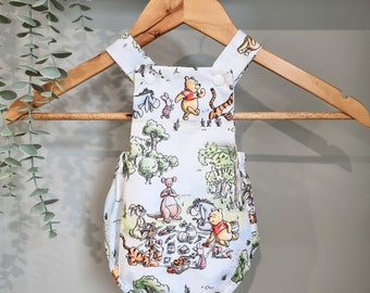 Handmade Winnie the Pooh Baby Romper: Unisex Overall