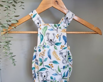 Koala Baby Romper, Ausralian Animal Theme, Koala Romper, Australian Baby Romper, Baby Shower Gift, Baby Girl, Baby Boy, Unisex Romper