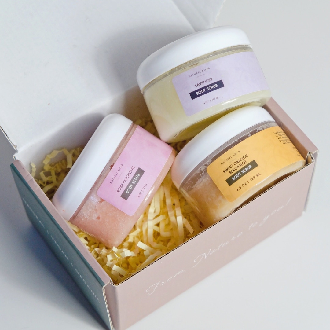 Spa Gift Box Gift for Her Sugar Scrub Gift Set Birthday Woman Mothers