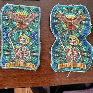 3 ”Grateful Dead handgefertigte gesteppte Aufnäher | Aufnäher “Cassidy”.