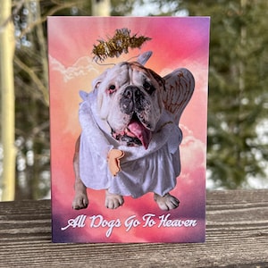 All Dogs Go To Heaven - Trauerkarte zum Verlust eines Hundes, Innenseite blanko
