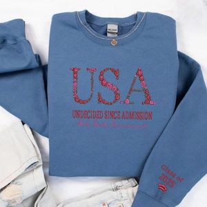 Benutzerdefiniertes College-Sweatshirt mit Blumenbuchstaben, benutzerdefiniertes College-Crewneck, Stickerei Sorority-Griechisch-Buchstabe-Sweatshirt, College-Hoodie