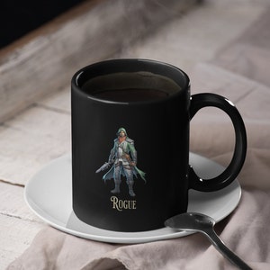 Rogue Coffee Mug - DND - Dungeons and Dragons - Gift Idea for Epic Fantasy Lovers