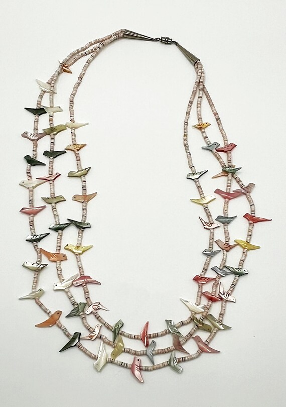 Multi-Strand and Multi-Colored Birds and Beads Nec