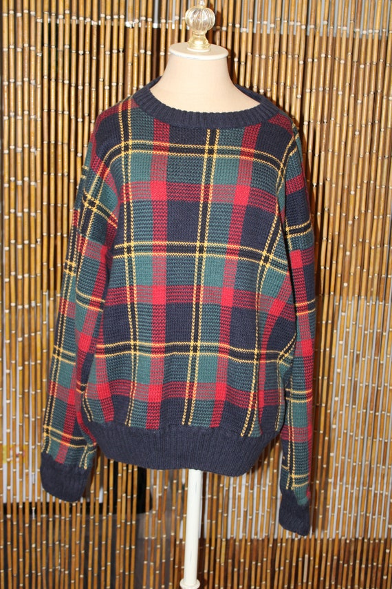 1990s Boston Traders Plaid Sweater