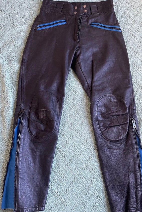 Leather Motorcycle Pants - image 1