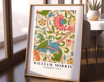 William Morris Lodden  Wall Art Print, Digital Download,  William Morris Vintage Museum Art Posters, Gallery Wall Printable