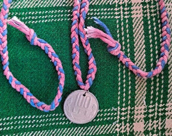 Folk Necklace with Romanian coin