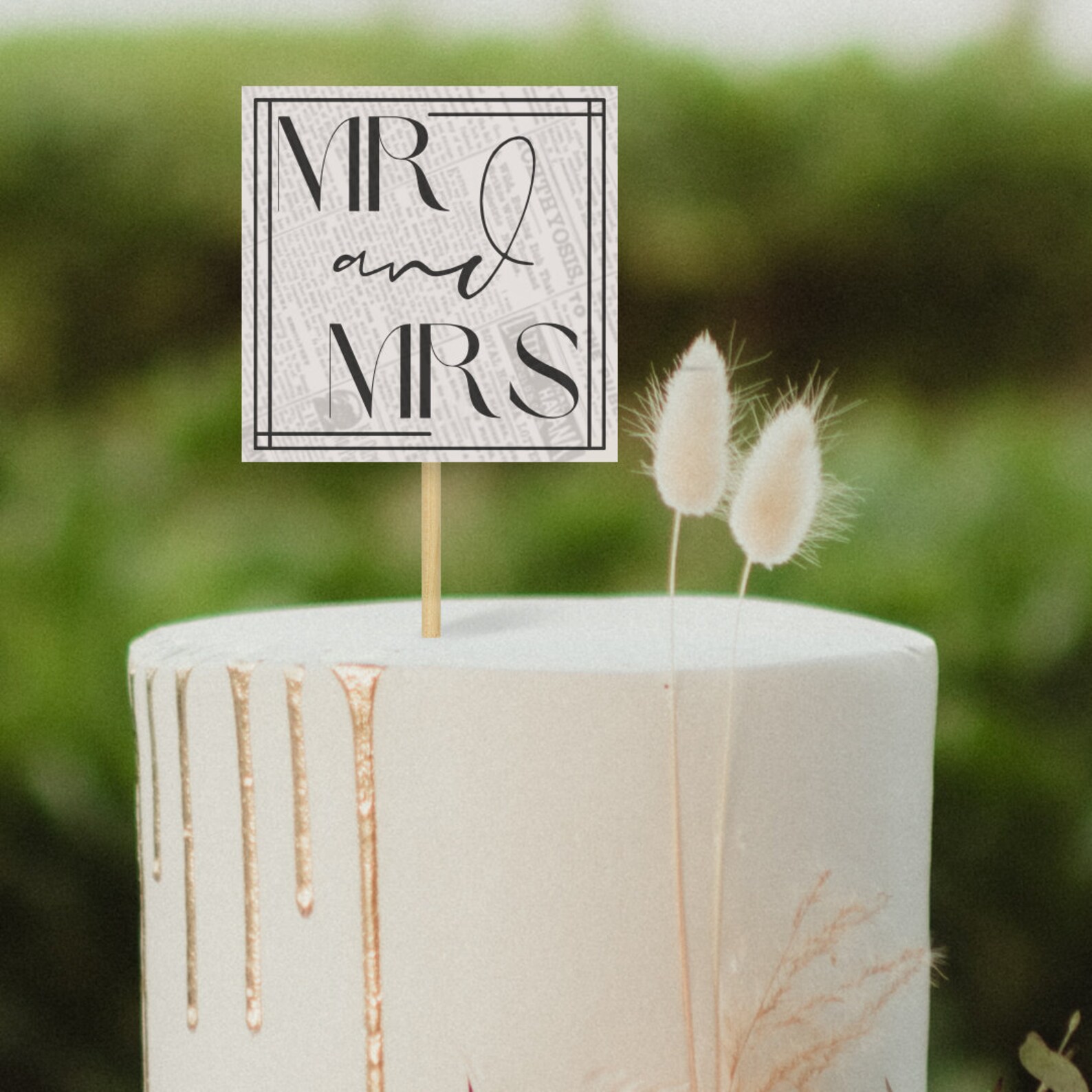 Mr and Mrs SVG Wedding Cake Topper Printable Cake Topper Svg, Simple ...