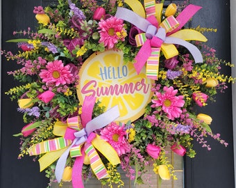 Hello Summer Door Wreath