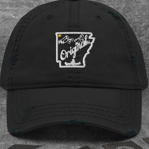 Arkansas Original Distressed Hat Adventure Hat Arkansas Hat Arkansas Gift Arkansas Souvenir Arkansas Family Vacation Arkansas Dad Hat