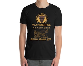 Buffnat Outfitters  Wanderful Adventures T-shirt - Buffalo National River Nature Lover&#39;s Tee for Outdoor Adventure Enthusiast Vacation Shirt