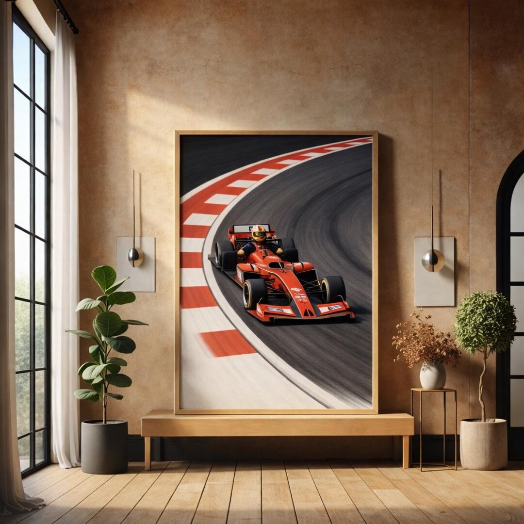 Formula One Car Racing Poster Formula 1 Racing Car Poster Printable (digital Download) - Etsy