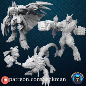 Gamon Digivolution Line from Irnkman Minis