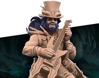 Tiefling Bard from Bite the Bullet's Tieflings Pt. 2 set. Total height apx. 45mm