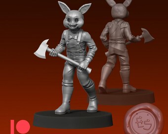 Horror Rabbit from Ethan Savage Studio. Total height apx. 43mm