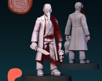 The Grey Doctor from Ethan Savage Studio. Total height apx. 40mm