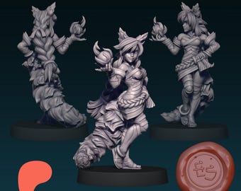Ahri from Ethan Savage Studio. Height apx. 37mm