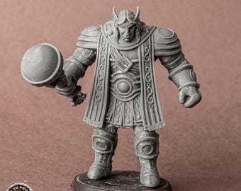 Giant Thorim from My3dPrintForge's Ulduar set. Total height apx. 94mm